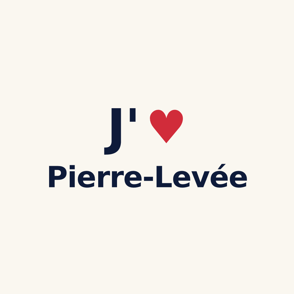 Tasse personnalisée Pierre-Levée — design J'aime Pierre-Levée
