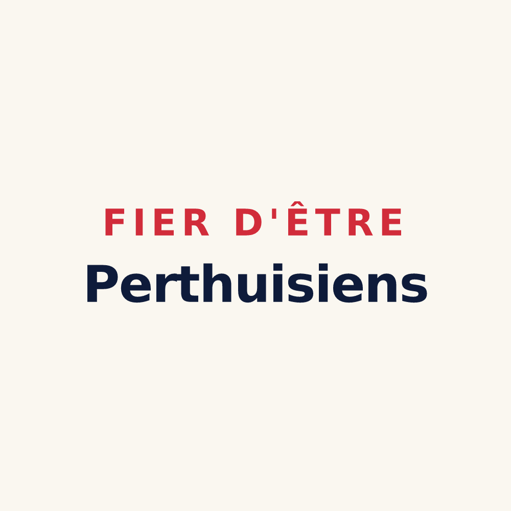 Tasse « Fier d'être Perthuisiens » — design pour Pierre-Perthuis