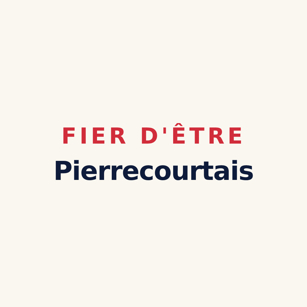 Tasse « Fier d'être Pierrecourtais » — design pour Pierrecourt