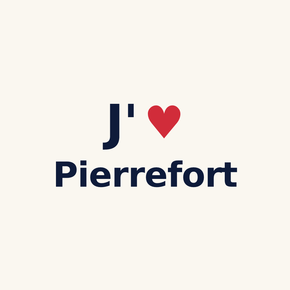 Tasse personnalisée Pierrefort — design J'aime Pierrefort