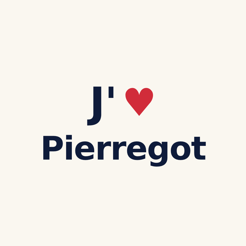 Tasse personnalisée Pierregot — design J'aime Pierregot