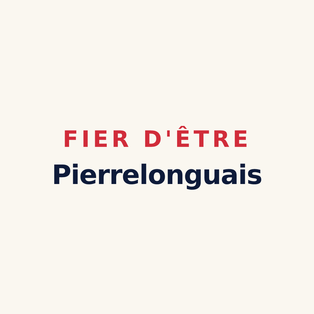 Tasse « Fier d'être Pierrelonguais » — design pour Pierrelongue