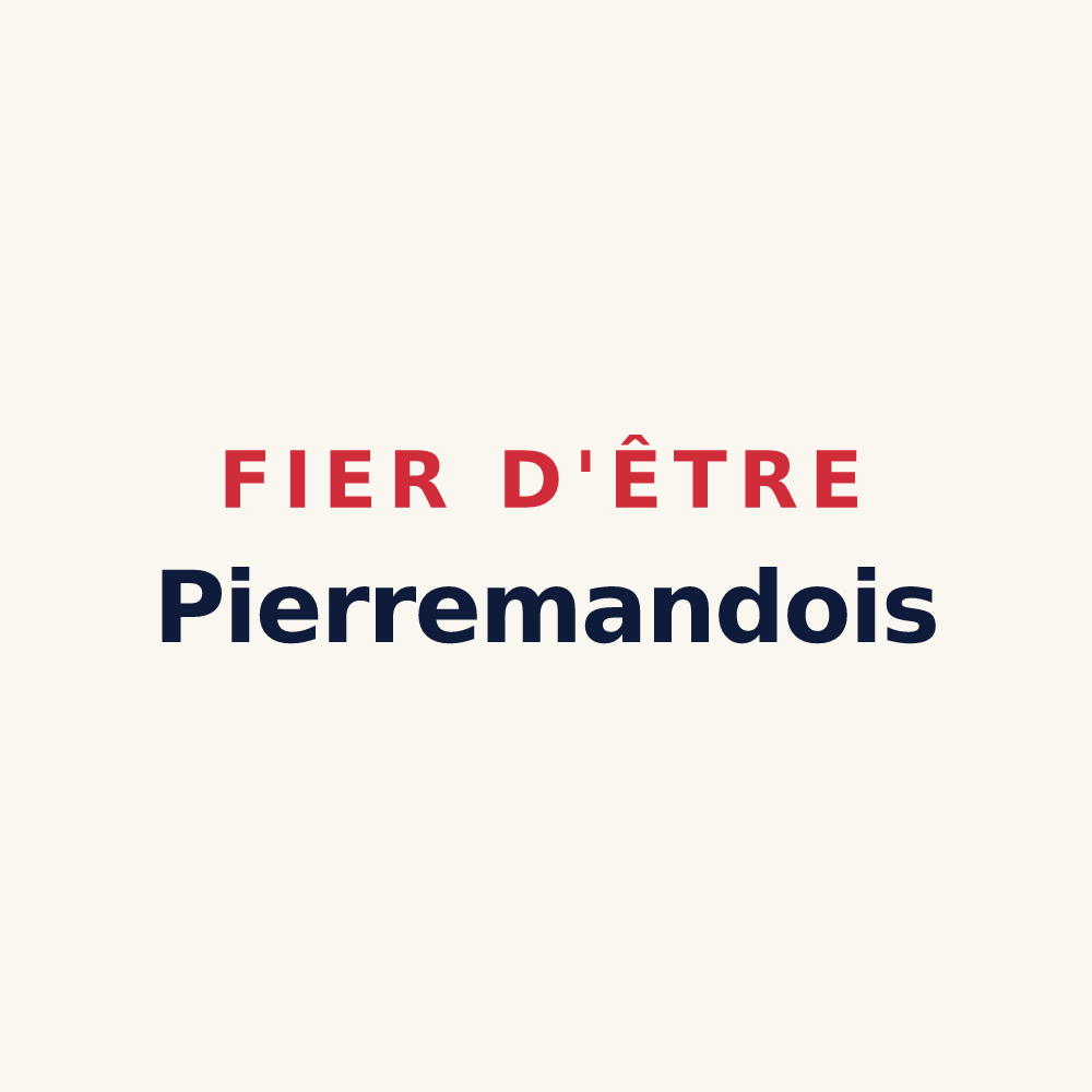 Tasse « Fier d'être Pierremandois » — design pour Pierremande