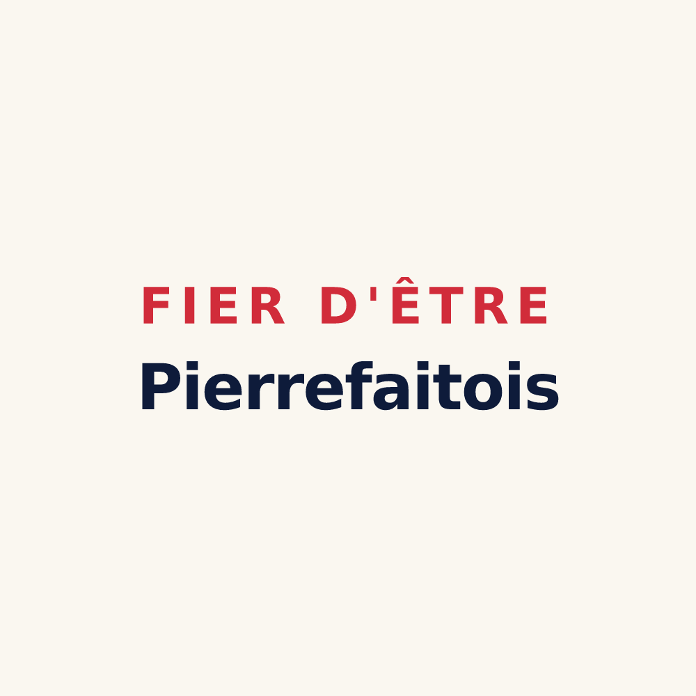 Tasse « Fier d'être Pierrefaitois » — design pour Pierremont-sur-Amance