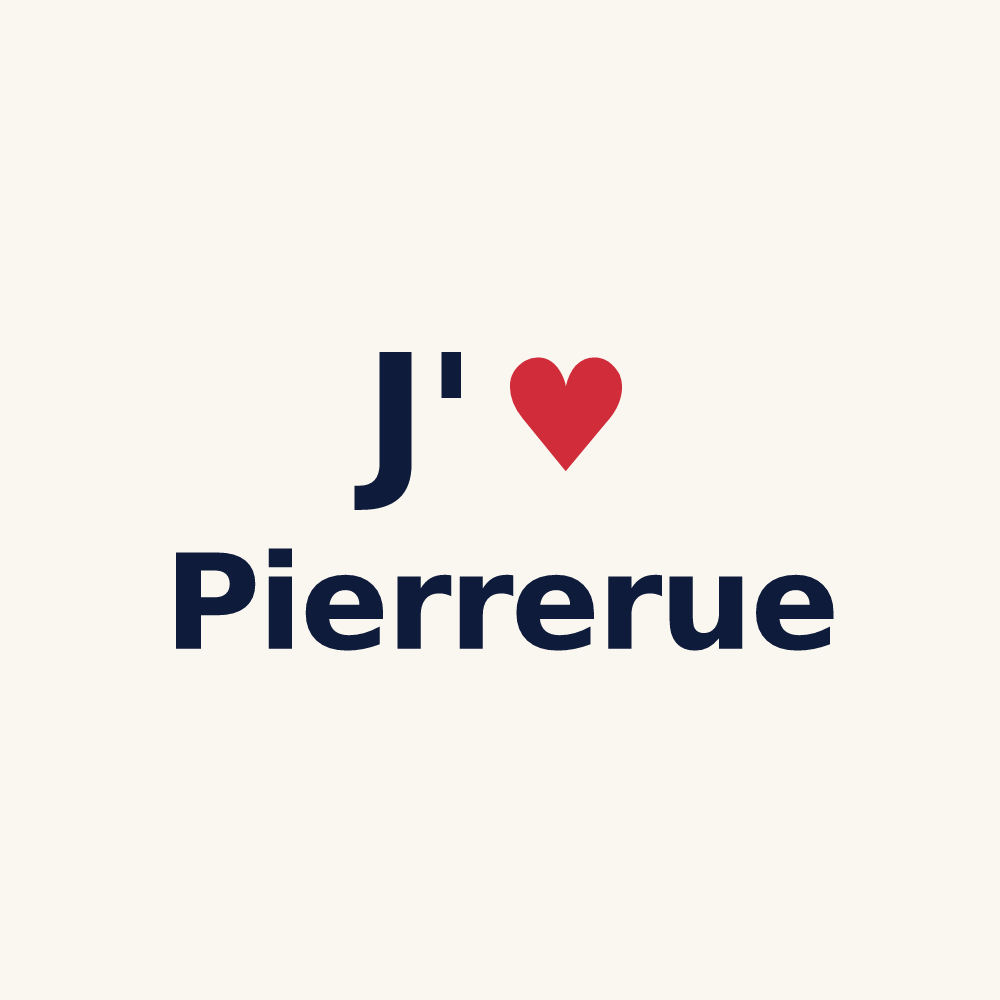 Tasse personnalisée Pierrerue — design J'aime Pierrerue
