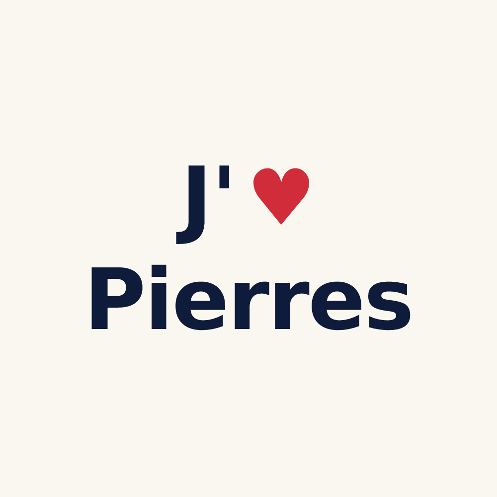 Tasse personnalisée Pierres — design J'aime Pierres