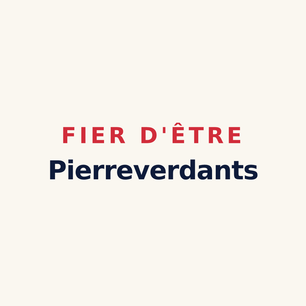 Tasse « Fier d'être Pierreverdants » — design pour Pierrevert