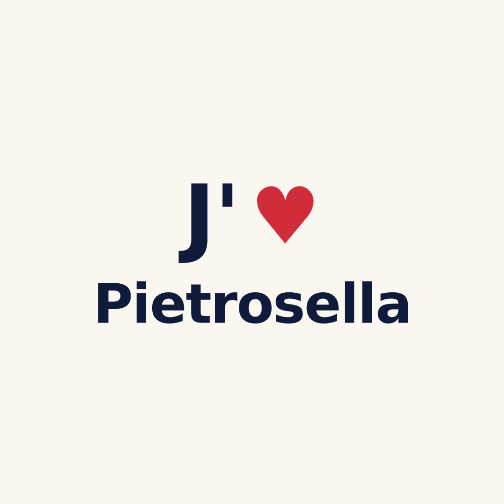 Tasse personnalisée Pietrosella — design J'aime Pietrosella