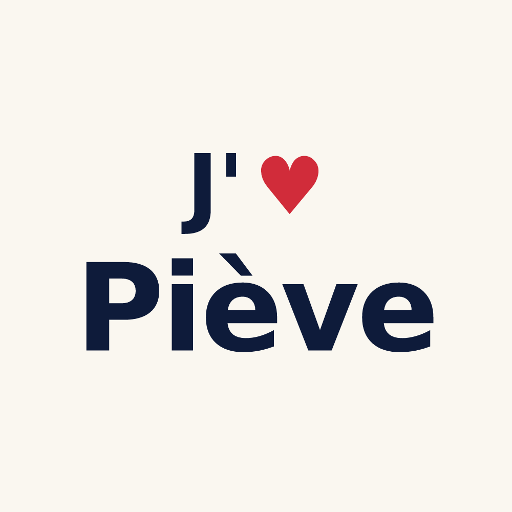 Tasse personnalisée Piève — design J'aime Piève