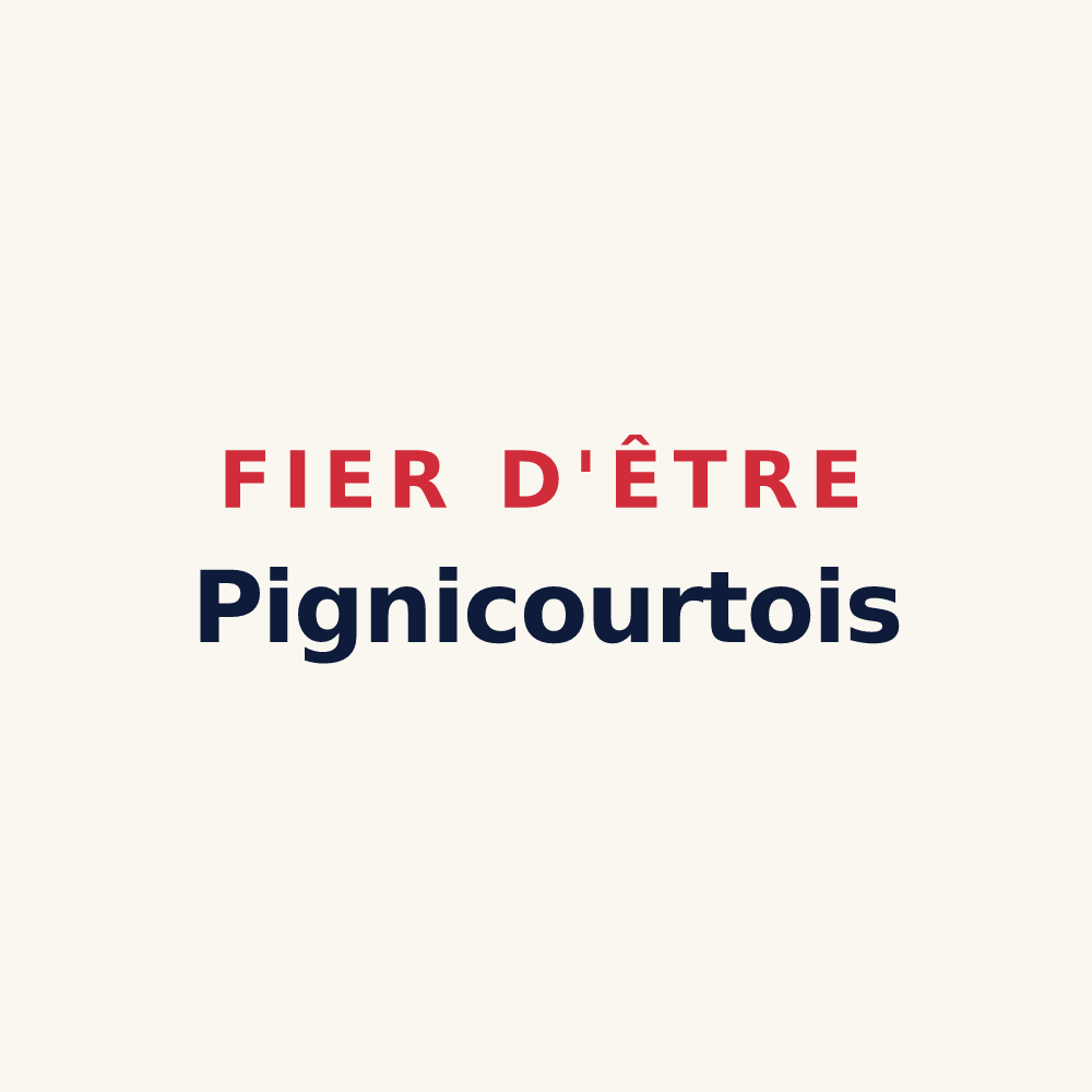 Tasse « Fier d'être Pignicourtois » — design pour Pignicourt