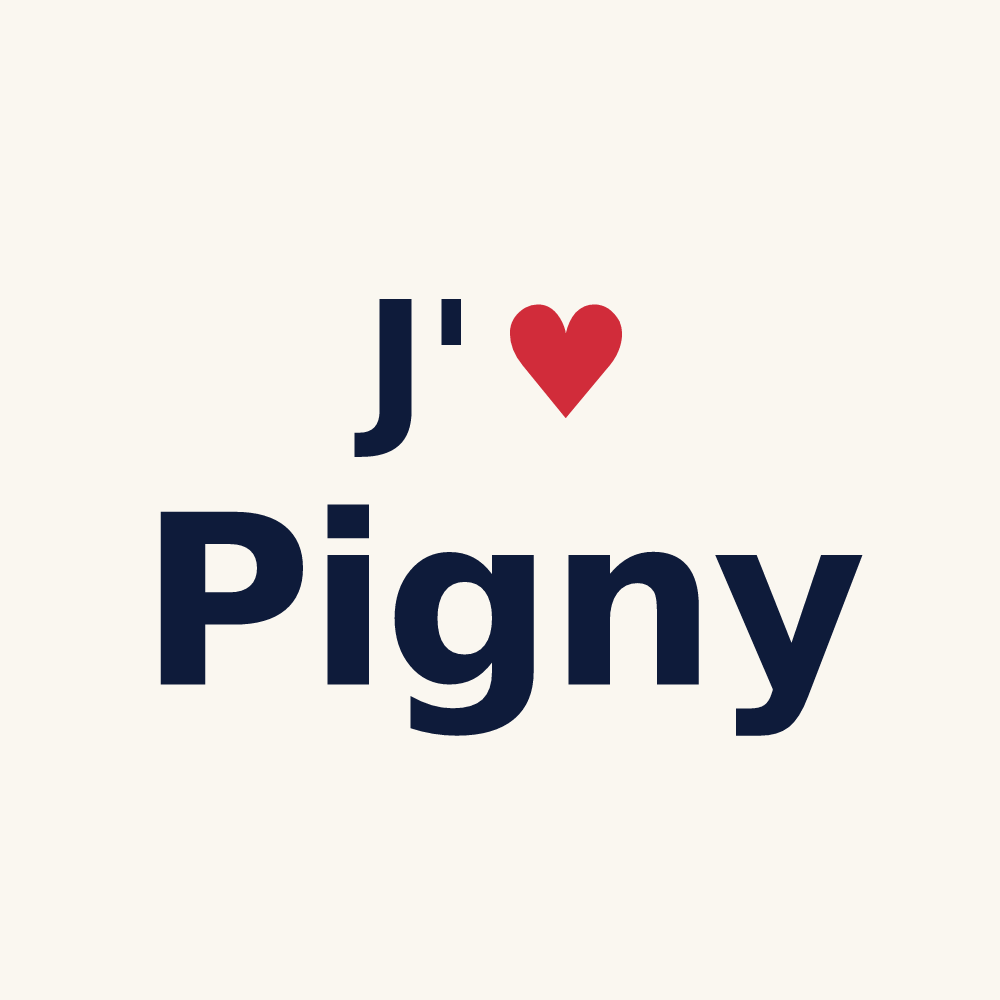 Tasse personnalisée Pigny — design J'aime Pigny