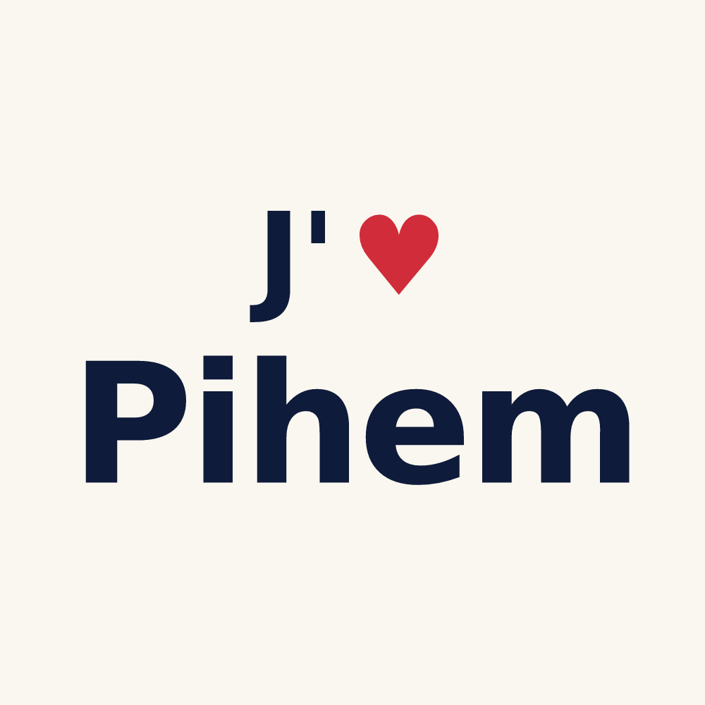 Tasse personnalisée Pihem — design J'aime Pihem