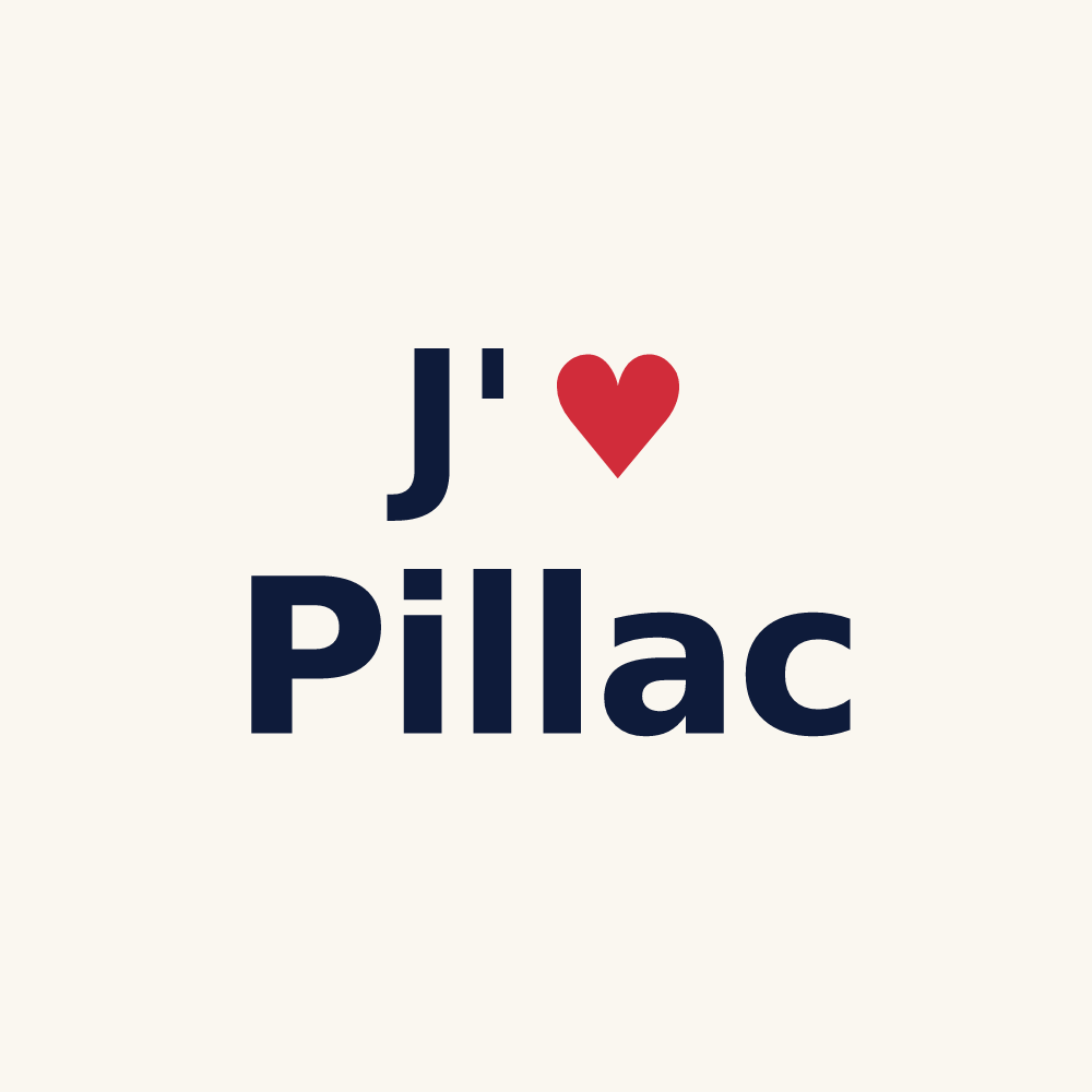 Tasse personnalisée Pillac — design J'aime Pillac