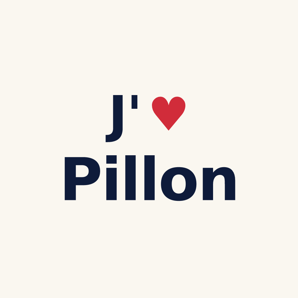 Tasse personnalisée Pillon — design « J'aime Pillon » imprimé sur la tasse