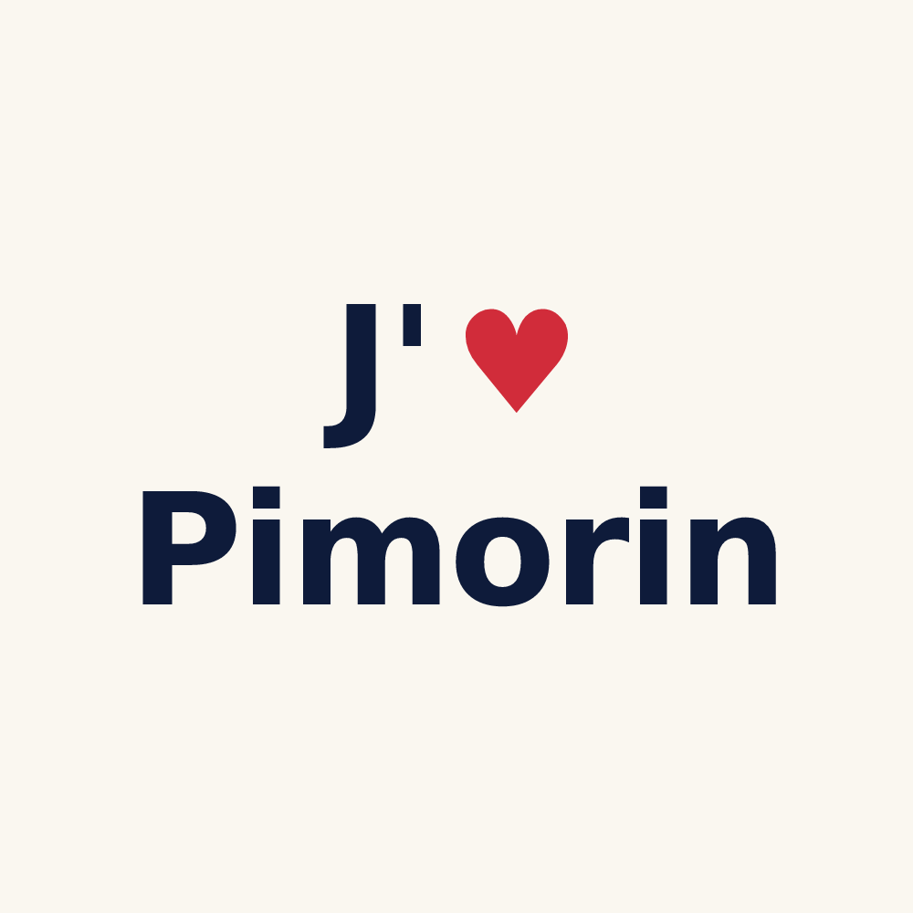 Tasse personnalisée Pimorin — design J'aime Pimorin