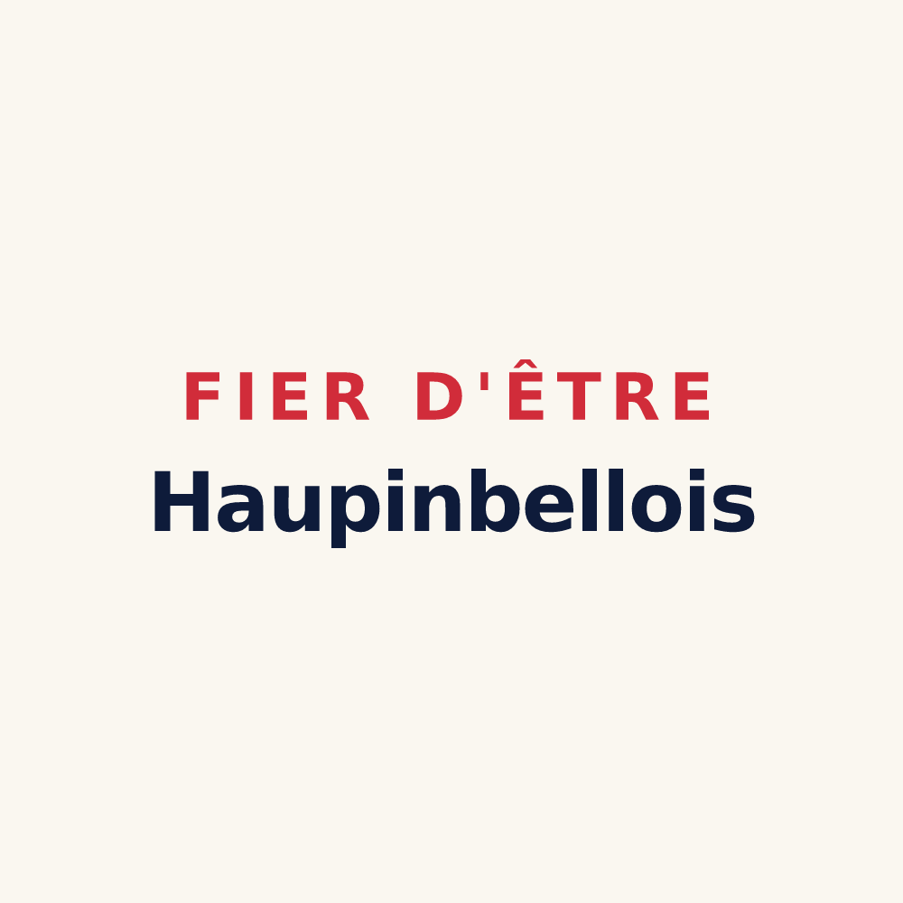 Tasse « Fier d'être Haupinbellois » — design pour Pinel-Hauterive