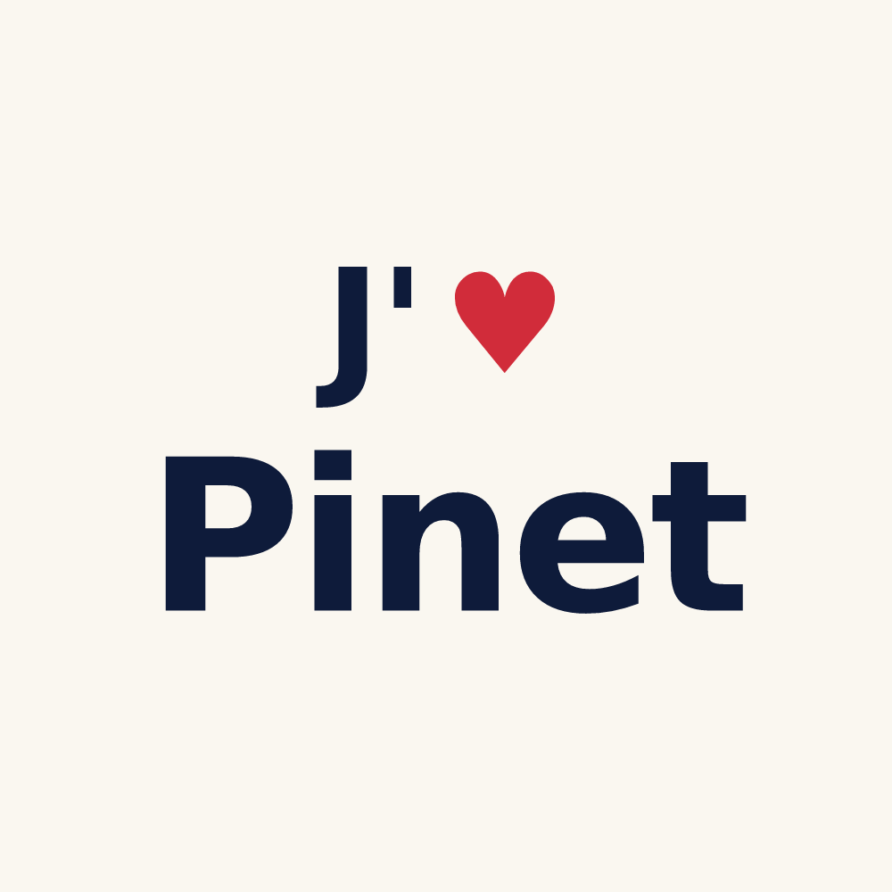 Tasse personnalisée Pinet — design J'aime Pinet