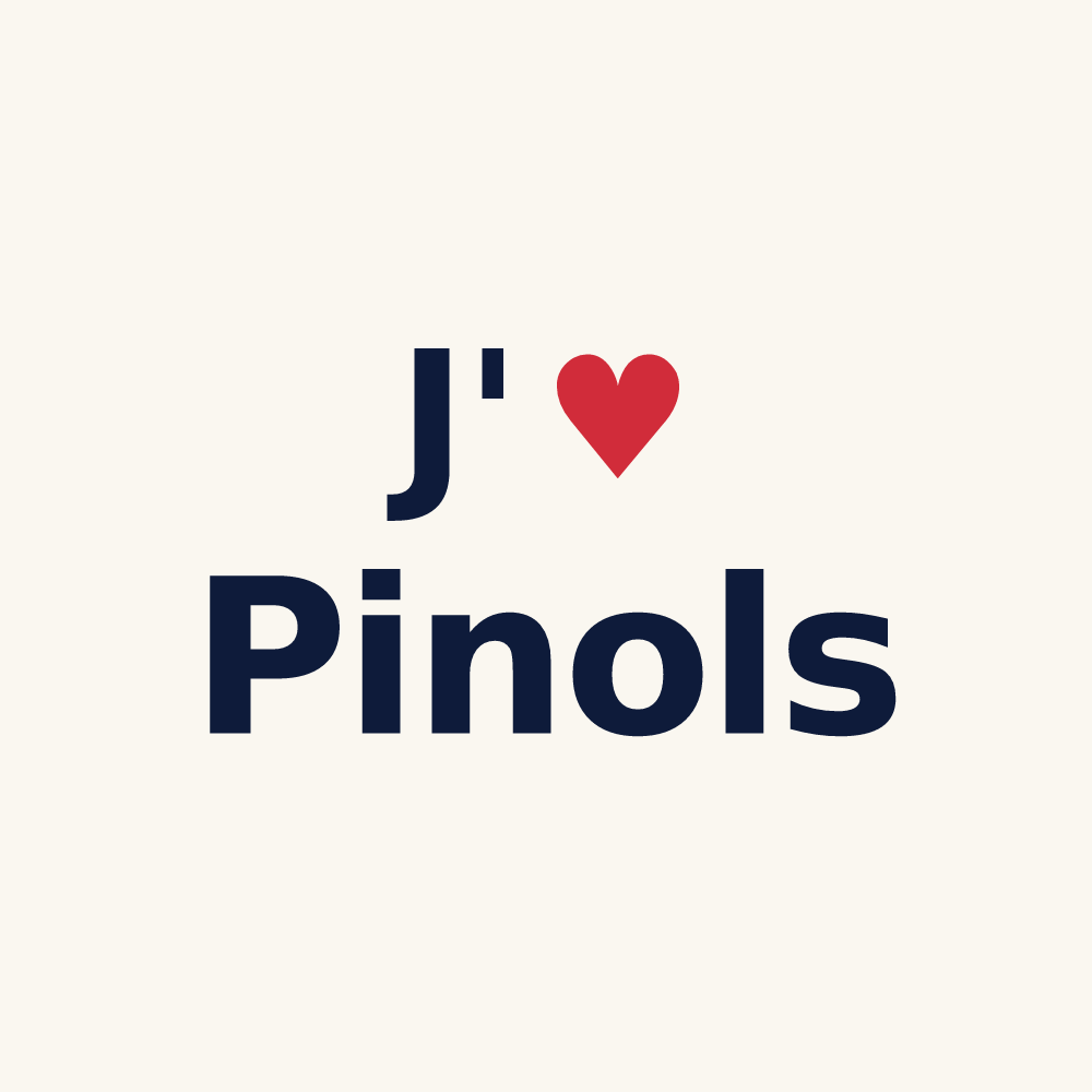 Tasse personnalisée Pinols — design J'aime Pinols
