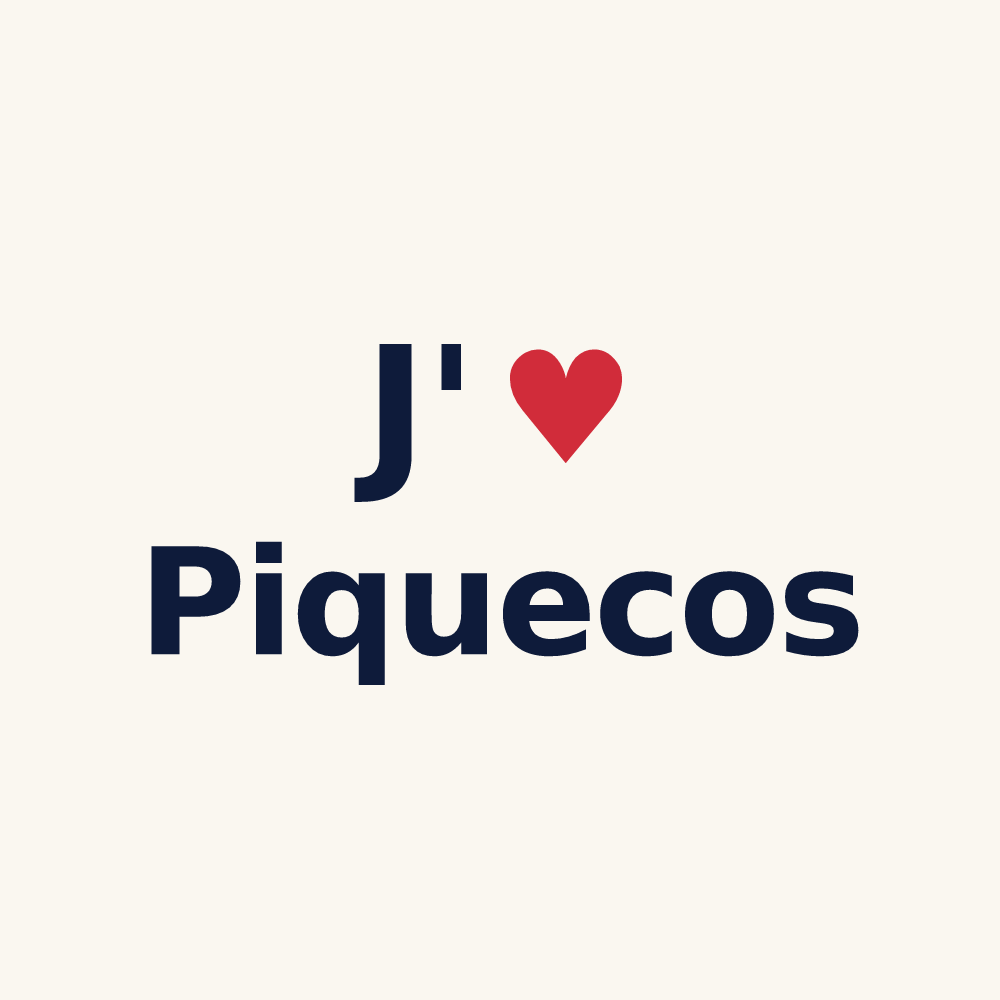 Tasse personnalisée Piquecos — design J'aime Piquecos