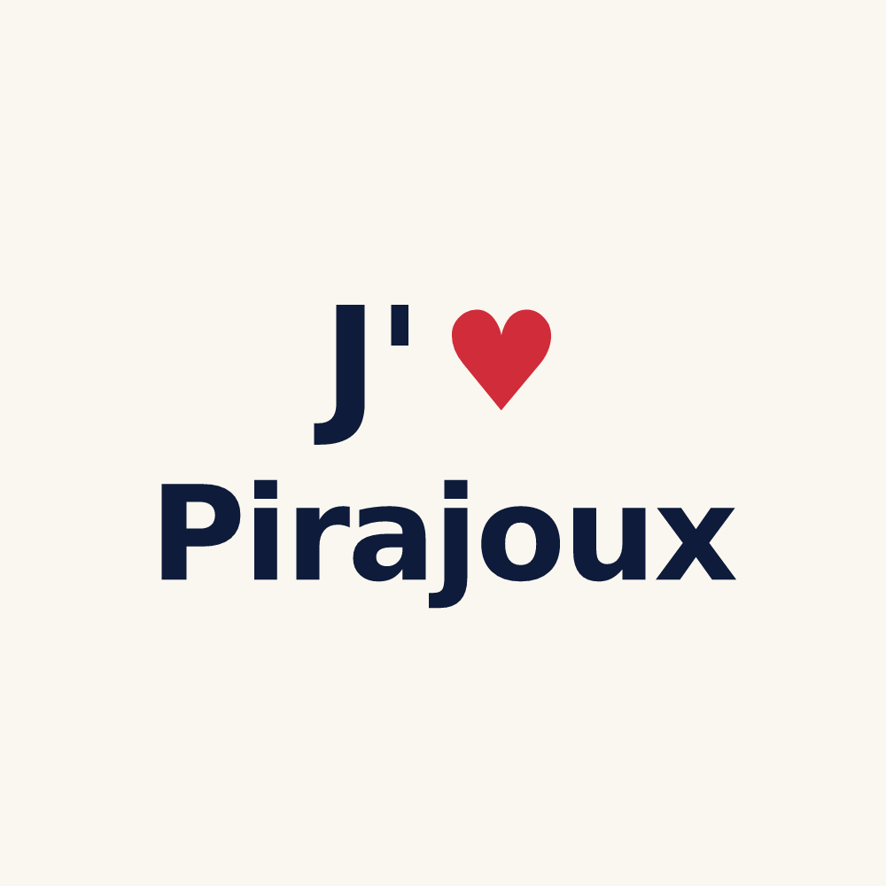 Tasse personnalisée Pirajoux — design J'aime Pirajoux