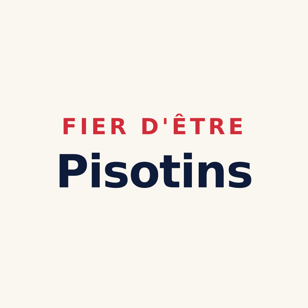 Tasse « Fier d'être Pisotins » — design pour Piseux