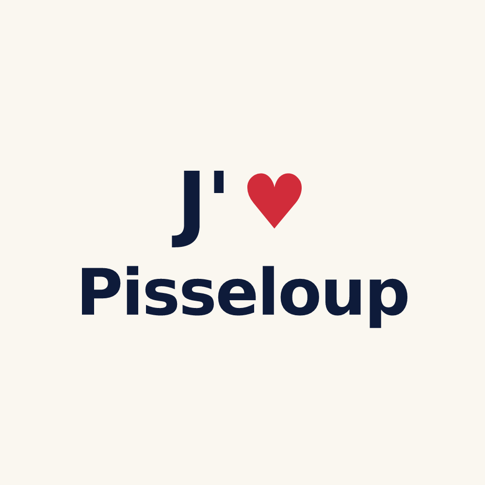 Tasse personnalisée Pisseloup — design J'aime Pisseloup