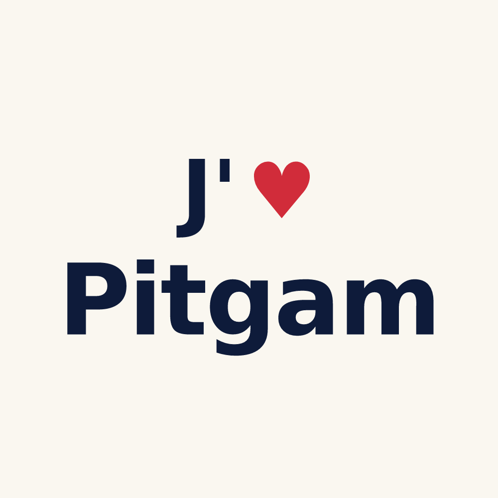 Tasse personnalisée Pitgam — design J'aime Pitgam