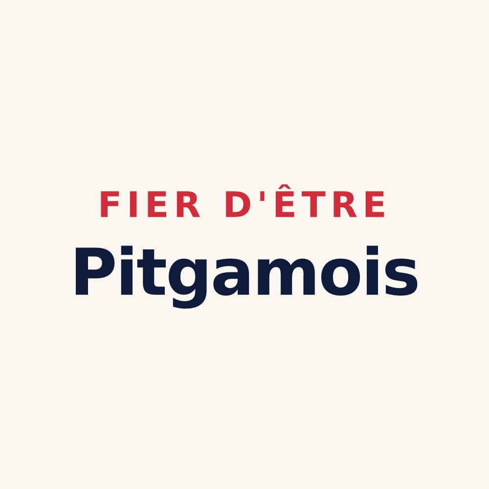 Tasse « Fier d'être Pitgamois » — design pour Pitgam