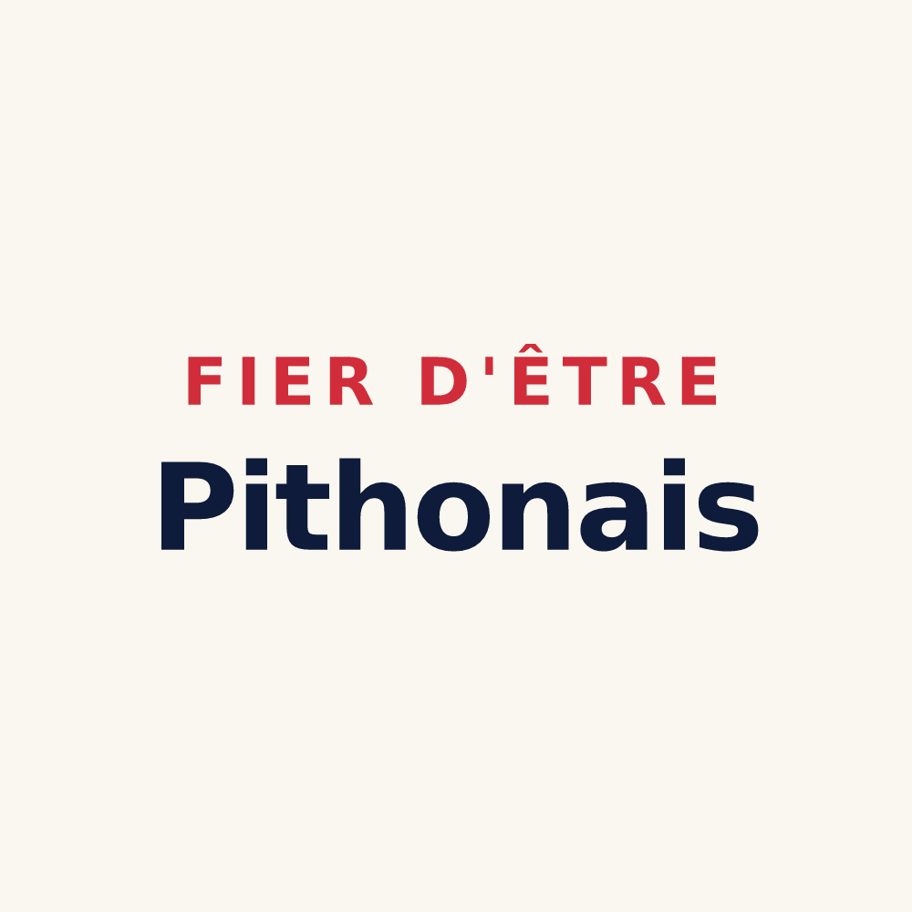 Tasse « Fier d'être Pithonais » — design pour Pithon