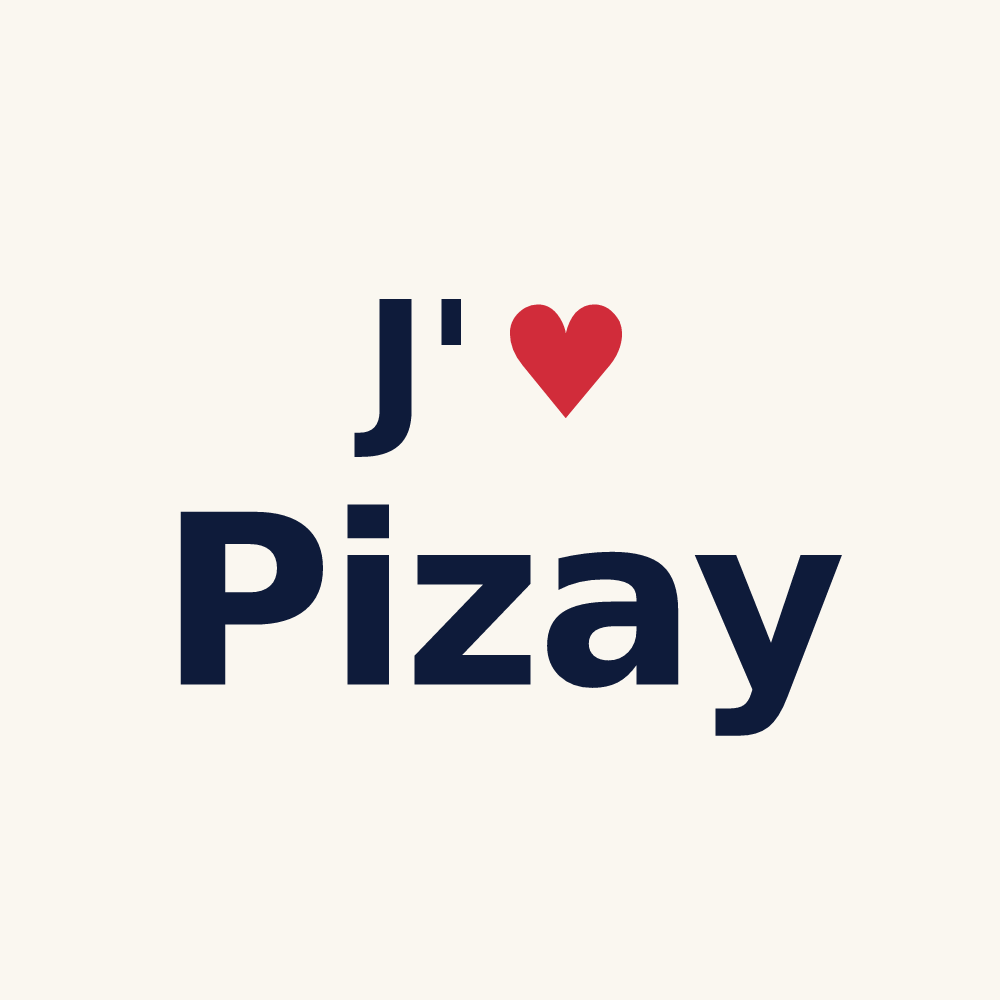 Tasse personnalisée Pizay — design « J'aime Pizay » imprimé sur la tasse