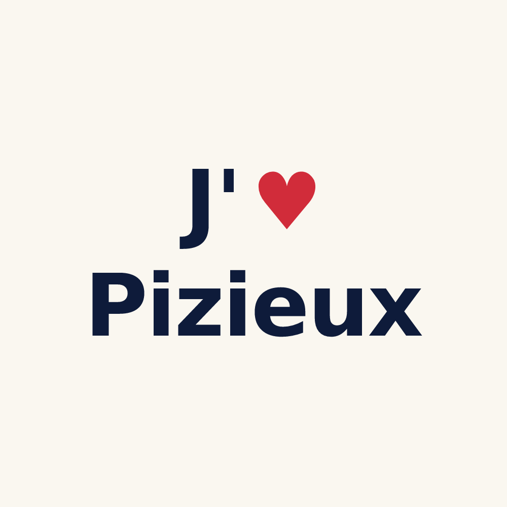 Tasse personnalisée Pizieux — design J'aime Pizieux