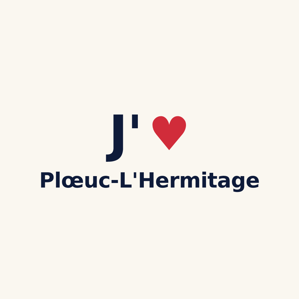 Tasse personnalisée Plœuc-L'Hermitage — design J'aime Plœuc-L'Hermitage