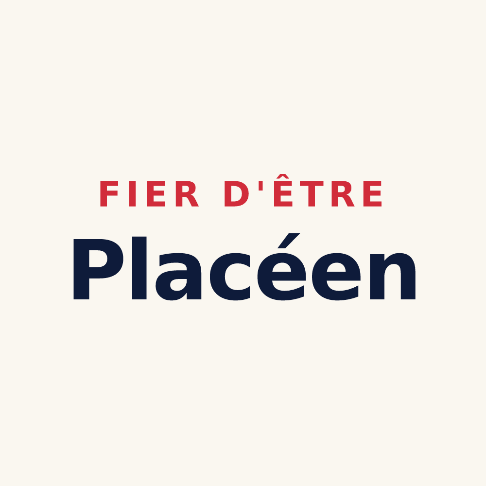 Tasse « Fier d'être Placéen » — design pour Placé