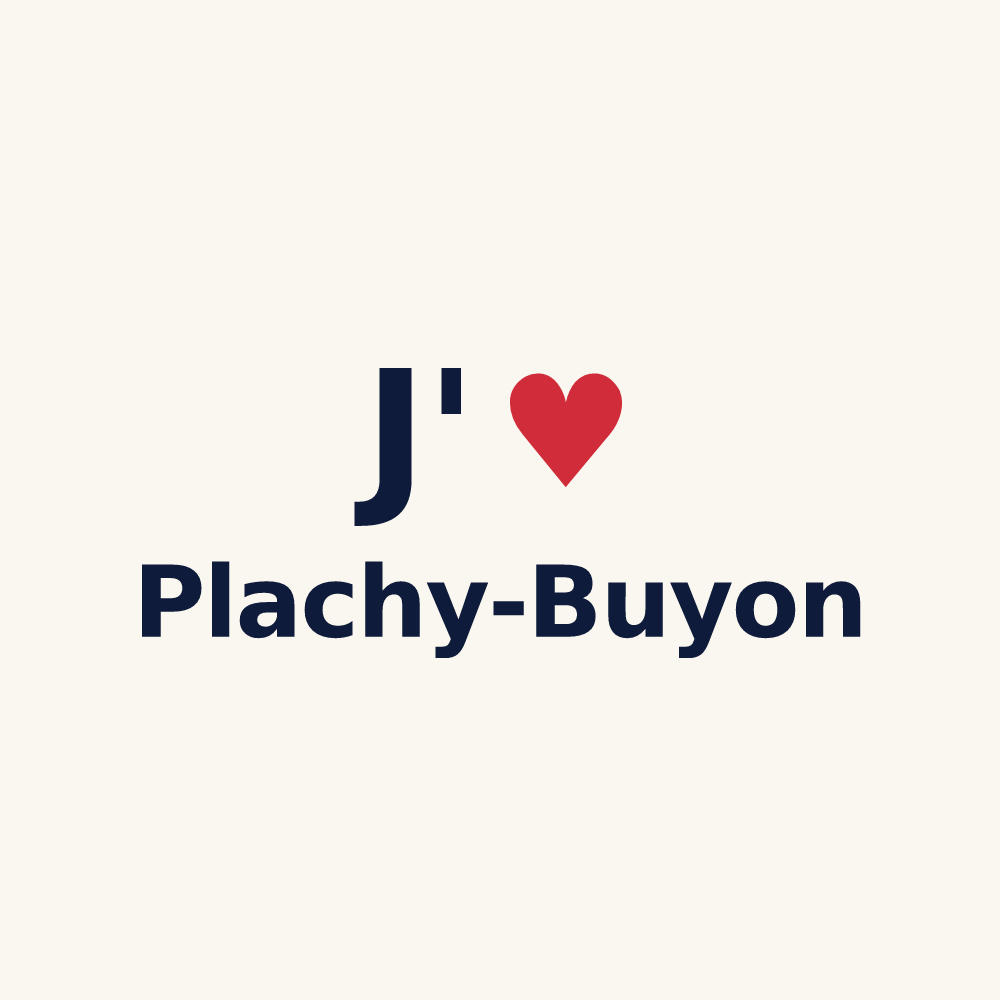 Tasse personnalisée Plachy-Buyon — design J'aime Plachy-Buyon