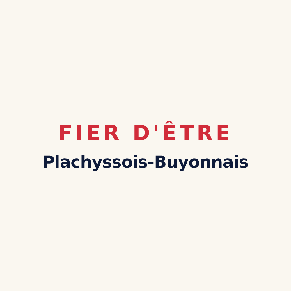 Tasse « Fier d'être Plachyssois-Buyonnais » — design pour Plachy-Buyon