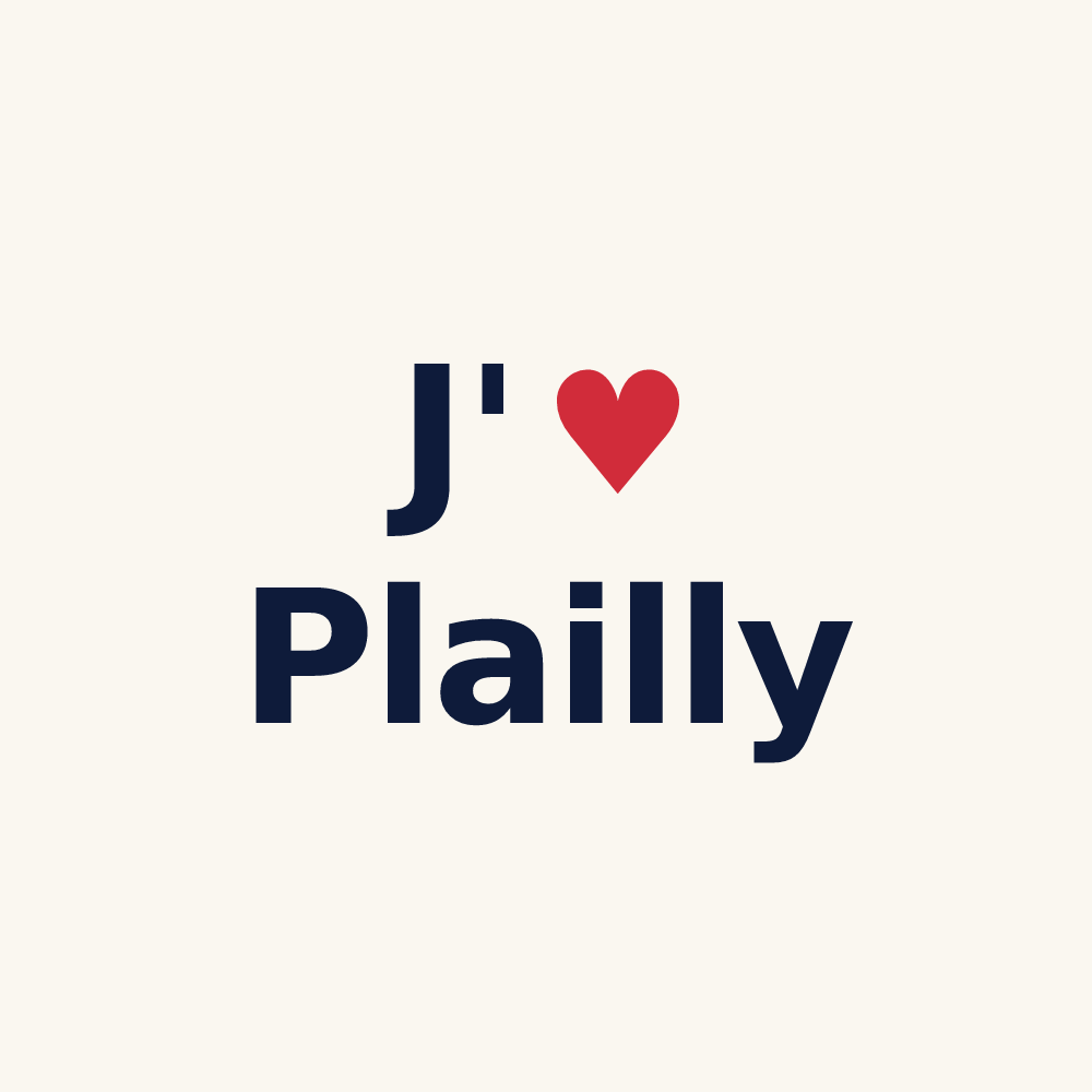 Tasse personnalisée Plailly — design J'aime Plailly