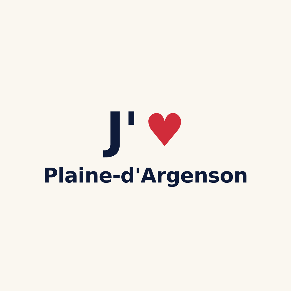 Tasse personnalisée Plaine-d'Argenson — design J'aime Plaine-d'Argenson