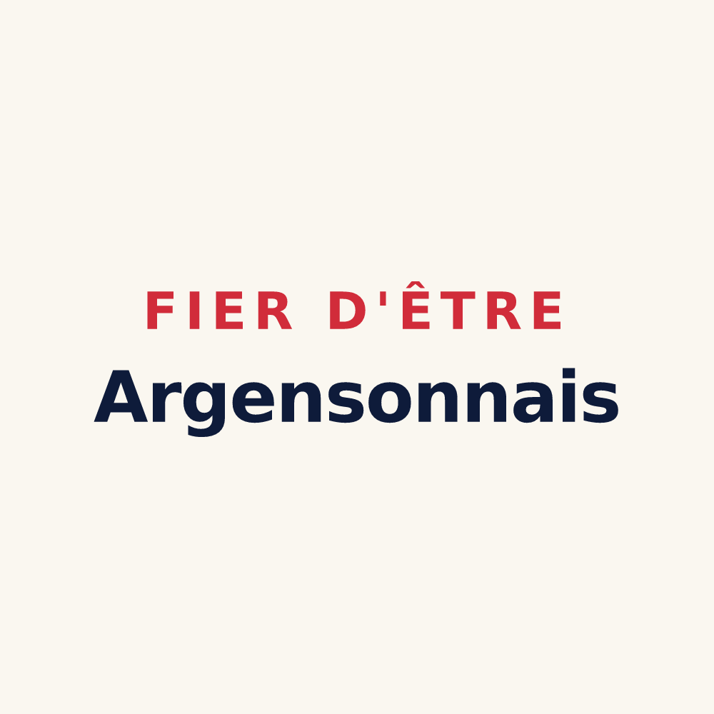 Tasse « Fier d'être Argensonnais » — design pour Plaine-d'Argenson