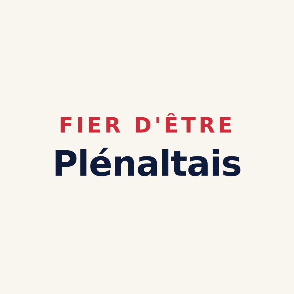 Tasse « Fier d'être Plénaltais » — design pour Plaine-Haute