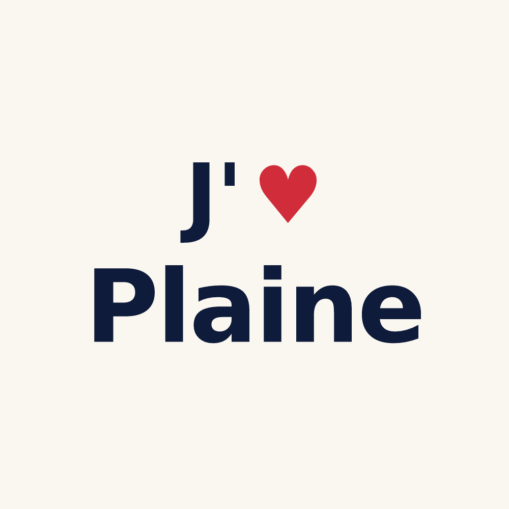 Tasse personnalisée Plaine — design J'aime Plaine
