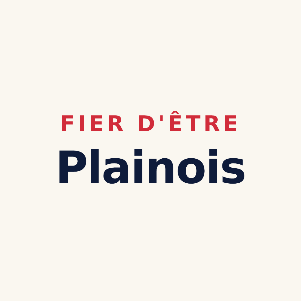 Tasse « Fier d'être Plainois » — design pour Plaines-Saint-Lange