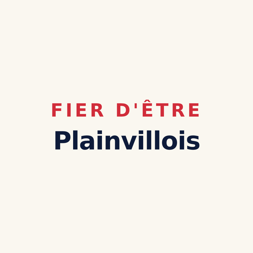 Tasse « Fier d'être Plainvillois » — design pour Plainville