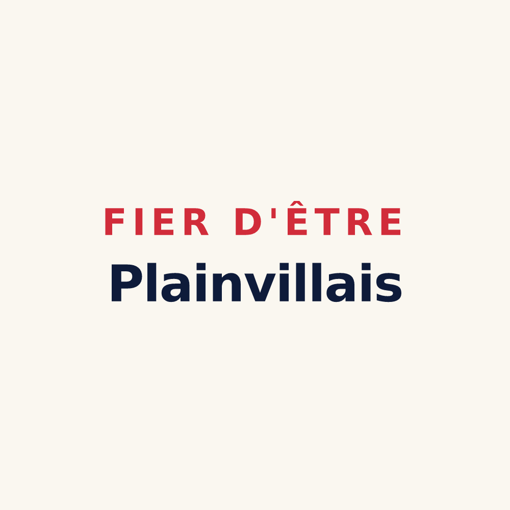 Tasse « Fier d'être Plainvillais » — design pour Plainville