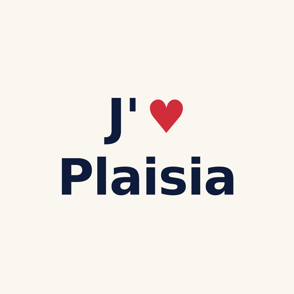 Tasse personnalisée Plaisia — design J'aime Plaisia