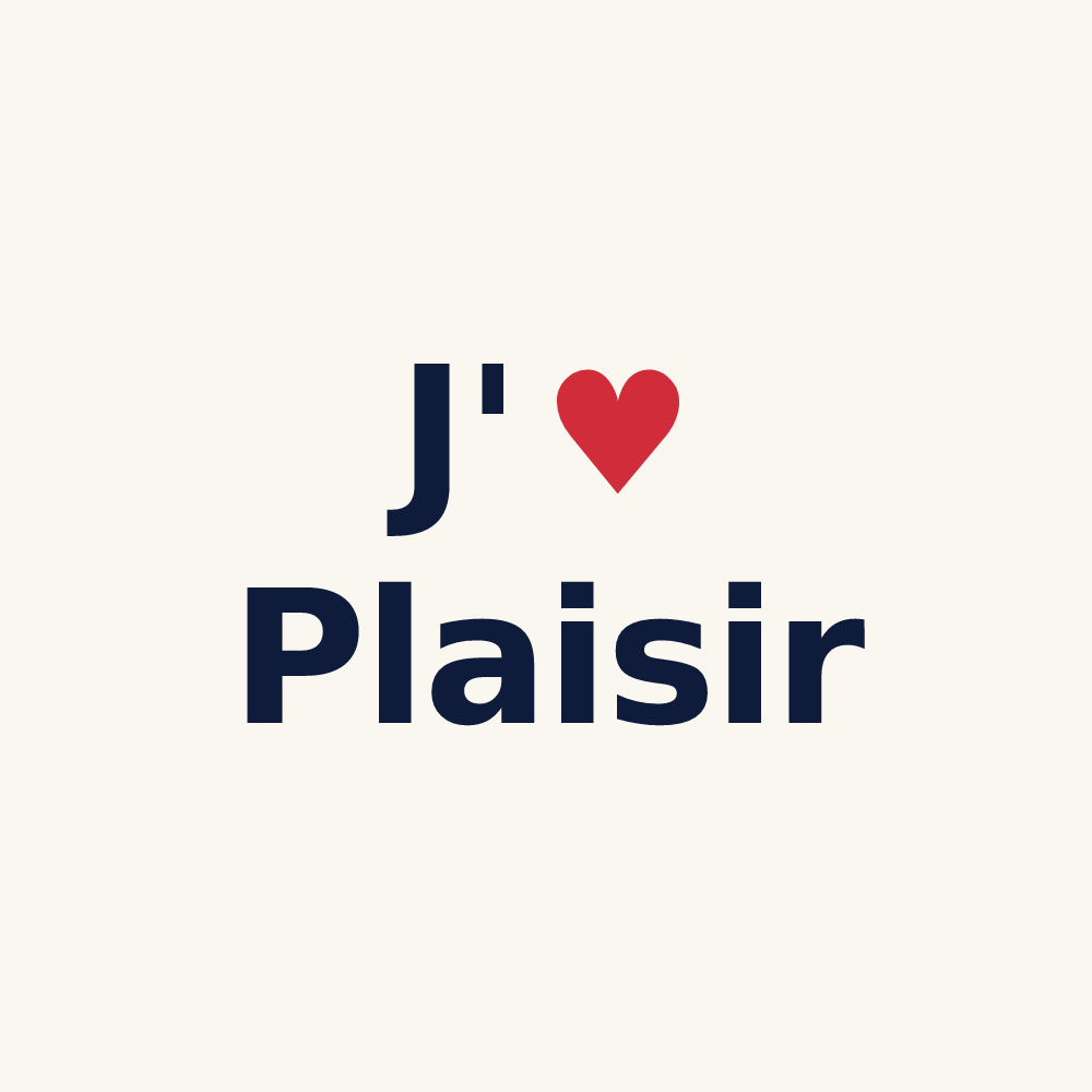 Tasse personnalisée Plaisir — design J'aime Plaisir