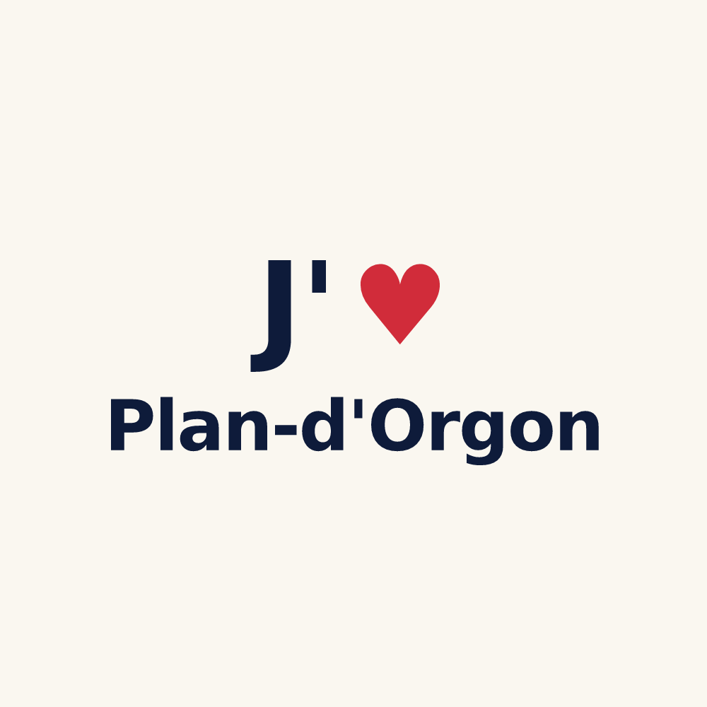 Tasse personnalisée Plan-d'Orgon — design J'aime Plan-d'Orgon