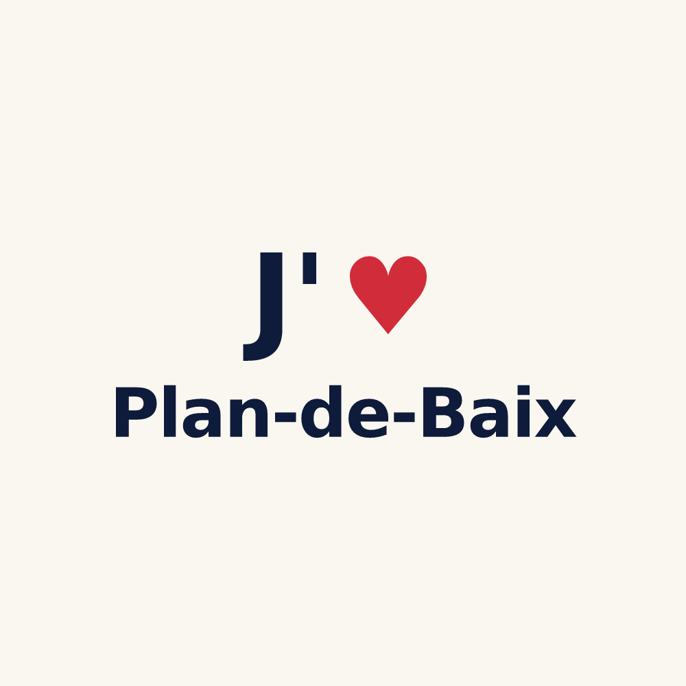 Tasse personnalisée Plan-de-Baix — design J'aime Plan-de-Baix