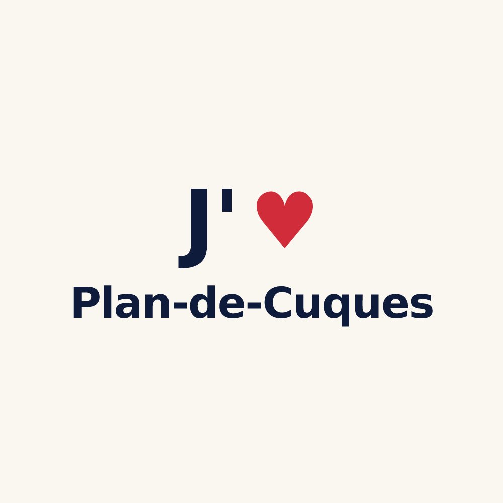 Tasse personnalisée Plan-de-Cuques — design J'aime Plan-de-Cuques