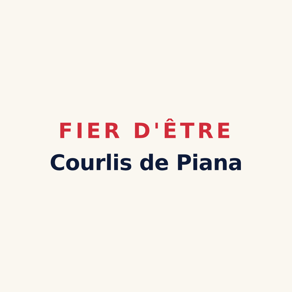Tasse « Fier d'être Courlis de Piana » — design pour Planay