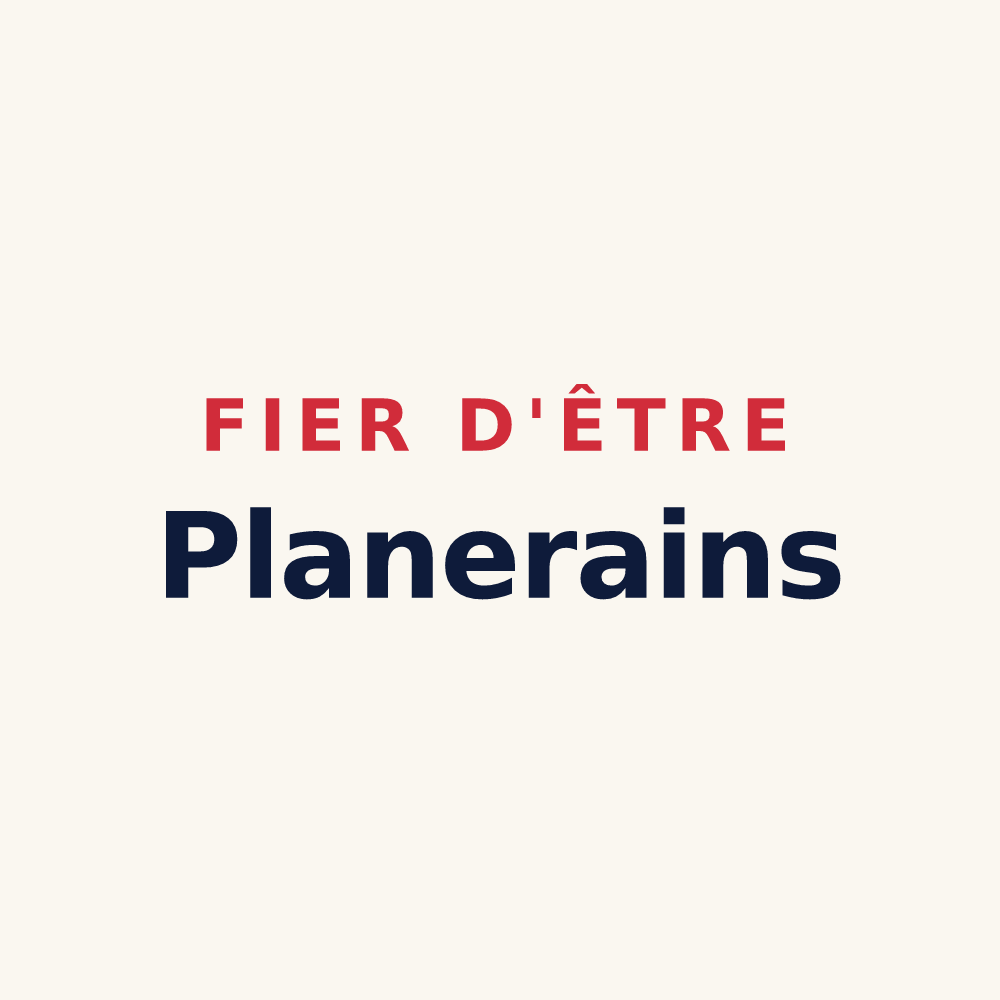 Tasse « Fier d'être Planerains » — design pour Planay